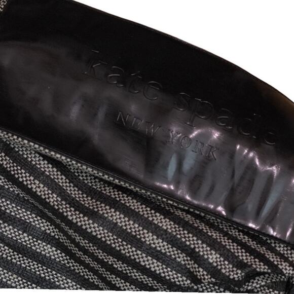 Kate Spade NY Stevie Shoulder Bag Woven Stripe Patent Leather REFURBISHED - Picture 15 of 16